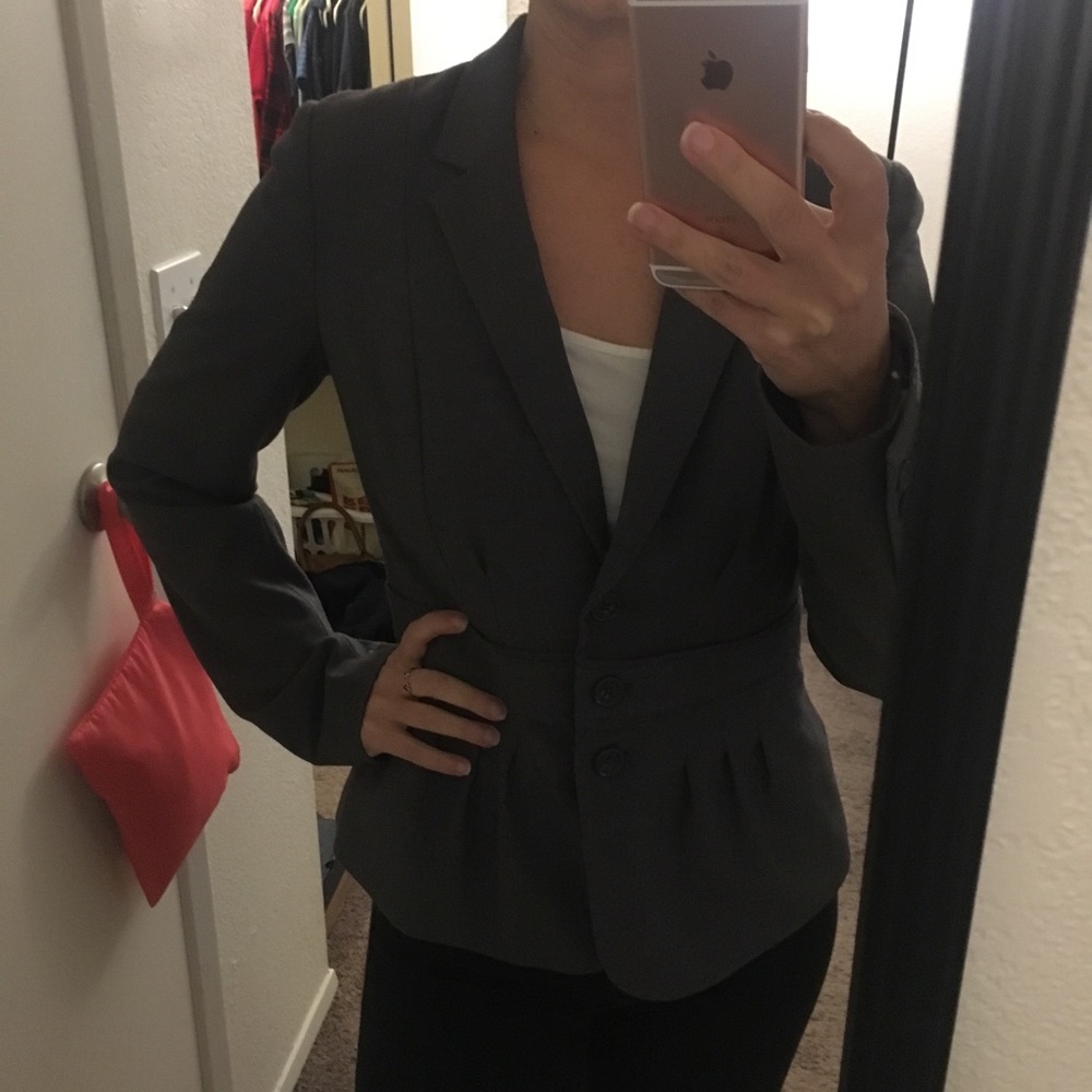Elle Grey Suit Coat- Size 10